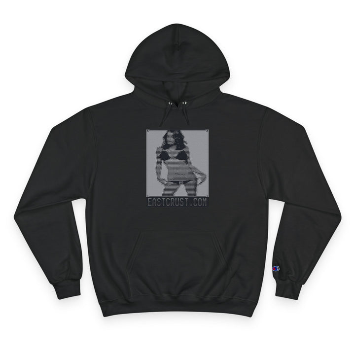 The girl in the white text - Champion Hooded Sweatshirt